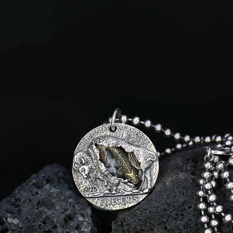 925 Sterling Silver Koi Fish Luck Success Necklace Pendant by Luck Muse Shop - Image 5