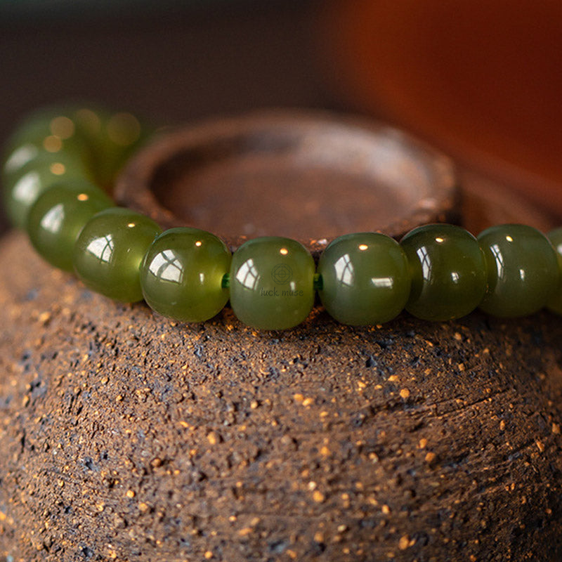 925 Sterling Silver Jade Butterfly Prosperity and Abundance Bracelet - Image 3