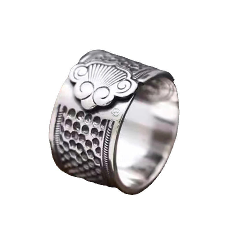 Tibetan Copper Healing Ring with Luck Muse - Image 4