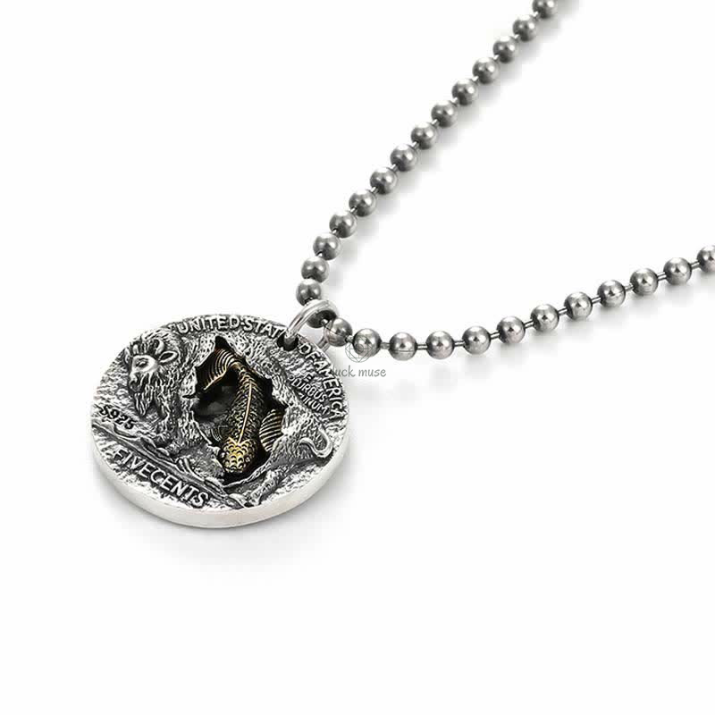 925 Sterling Silver Koi Fish Luck Success Necklace Pendant by Luck Muse Shop - Image 7