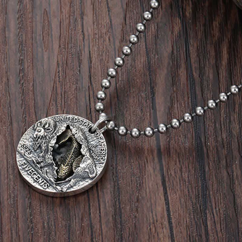 925 Sterling Silver Koi Fish Luck Success Necklace Pendant by Luck Muse Shop - Image 4