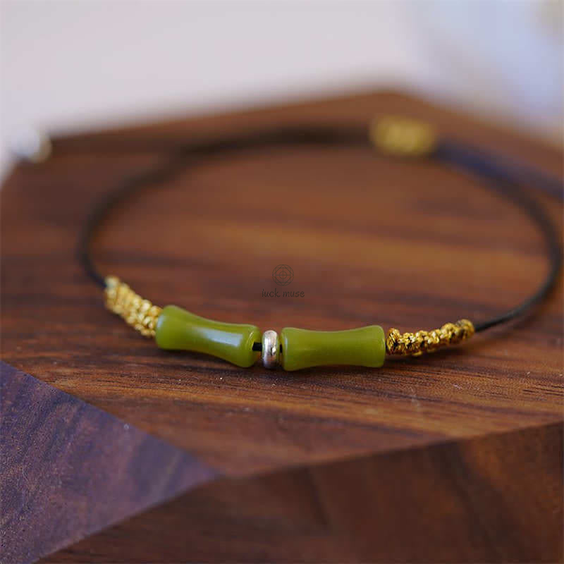 Bamboo Wealth String Bracelet by Luck Muse Shop - Image 3