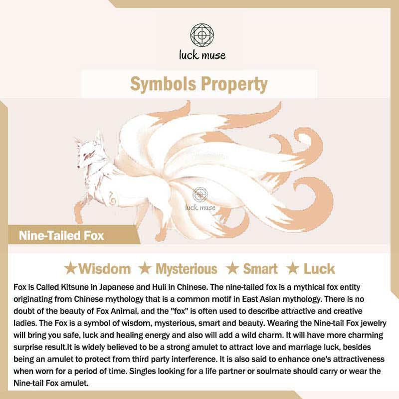 Luck Muse Protection Charm Bracelet with Nine-Tailed Fox, Lotus & Om Mani Padme Hum - Image 2