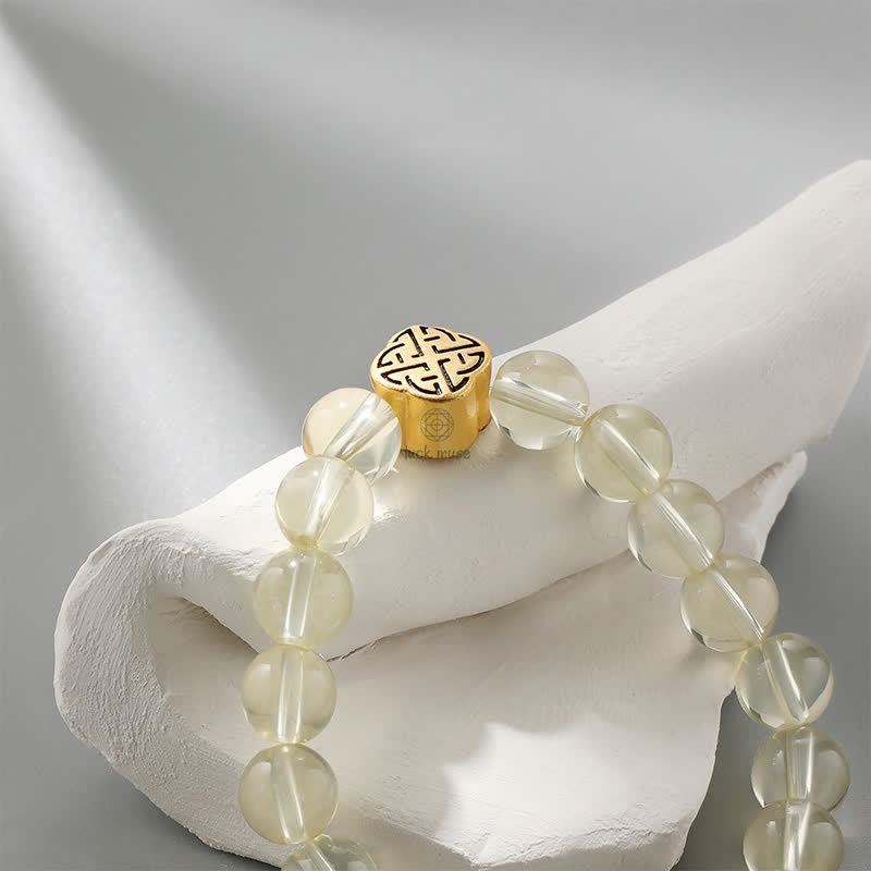 Luck Muse Citrine Prosperity Bracelet in 925 Sterling Silver - Image 3
