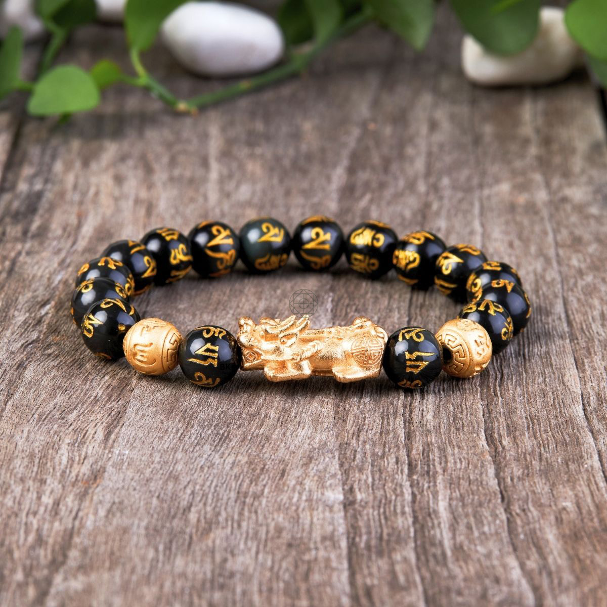 Feng Shui Pixiu Black Obsidian Wealth Bracelet - Image 2