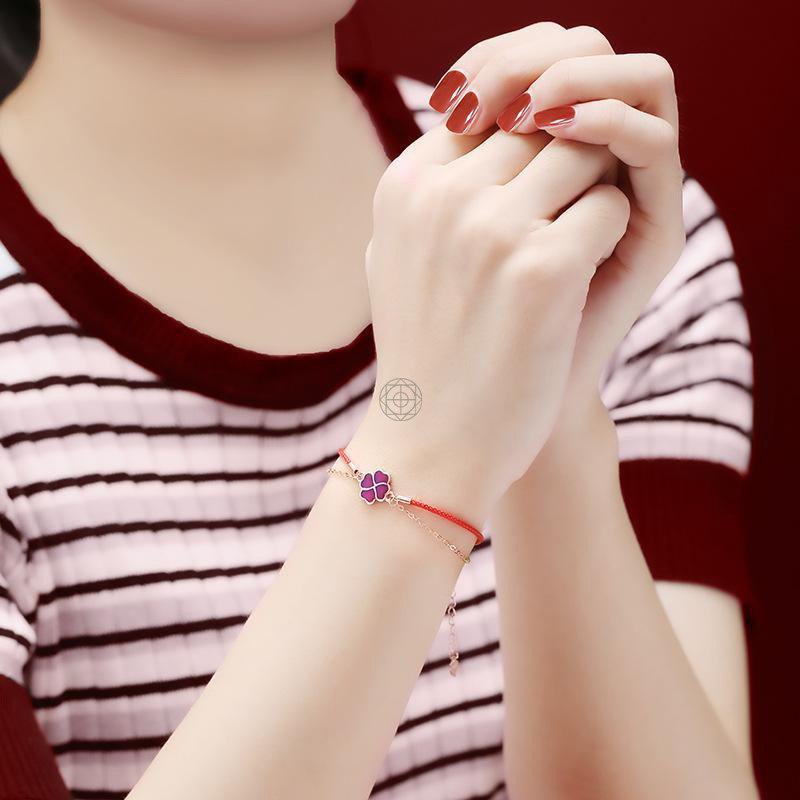 Four-Leaf Clover Friendship Charm Bracelet for Good Luck - Image 5