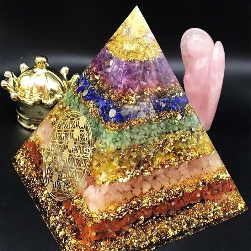 Seven Chakra Energy Healing Orgone Pyramid - Image 4