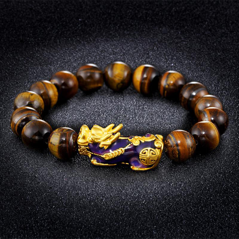 Tiger Eye Pixiu Wealth Bracelet - Image 4