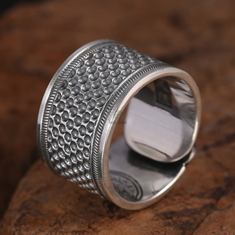 Tibetan Copper Healing Ring with Luck Muse - Image 3