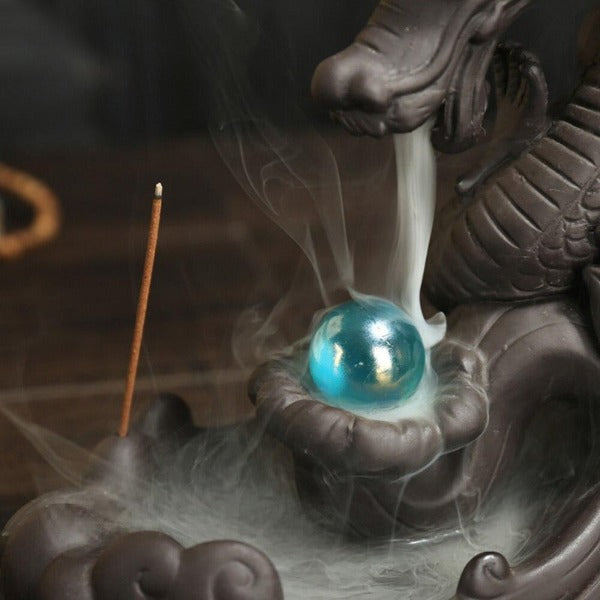 Pearl Dragon Backflow Incense Burner - Image 7