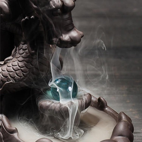 Pearl Dragon Backflow Incense Burner - Image 5