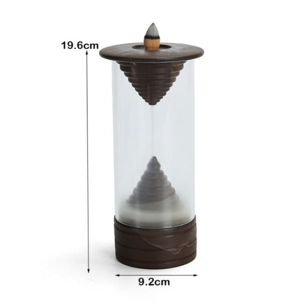 Enclosed Backflow Hourglass Incense Burner - Image 5