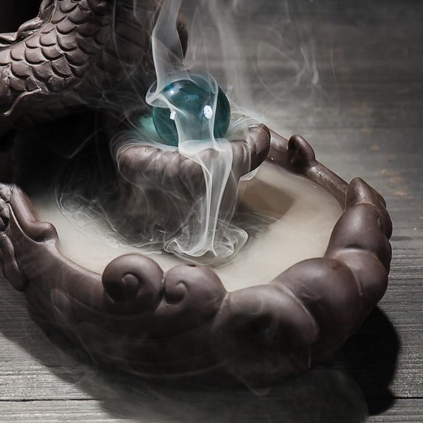 Pearl Dragon Backflow Incense Burner - Image 6