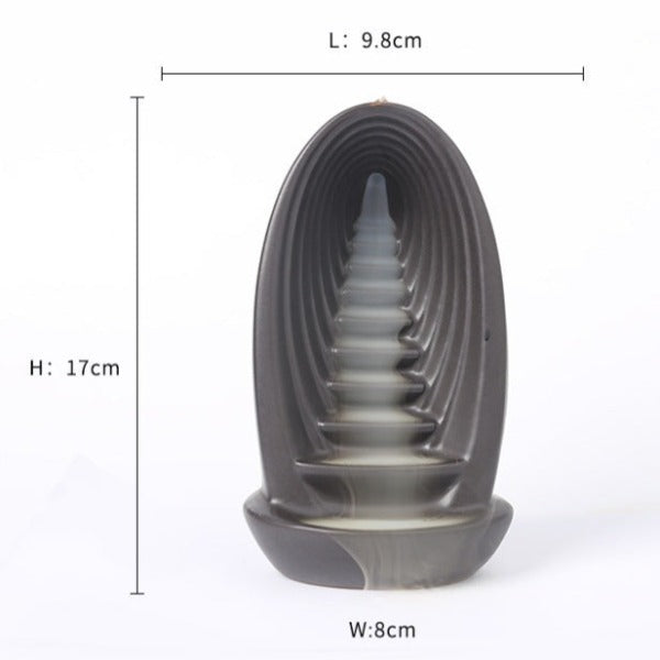 Flowing Waterfall Backflow Incense Holder - Image 7