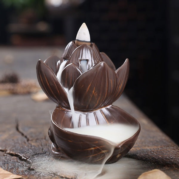 Exquisite Lotus Blossom Incense Holder - Image 2