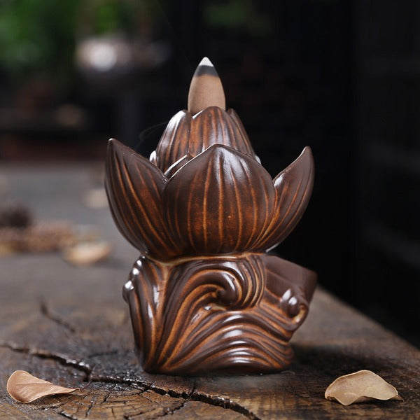 Exquisite Lotus Blossom Incense Holder - Image 5