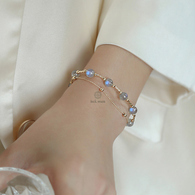 Moonstone Charming Chain Bracelet - Luck Muse Shop - Image 7