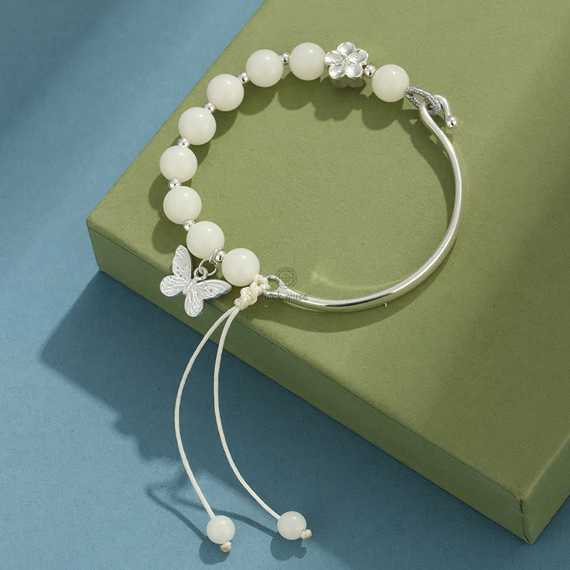 Bodhi Seed Butterfly Lotus Luck Wealth Bracelet - Image 2