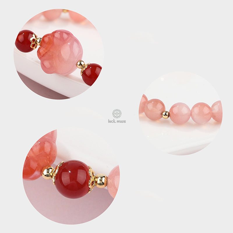 Luck Muses Natural Yanyuan Agate Cat Claw Paw Positive Bracelet - Image 6