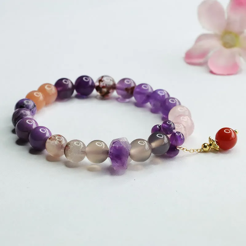 Natural Amethyst Crystal Healing Bracelet for Inner Peace by Luck Muse Shop - Image 5