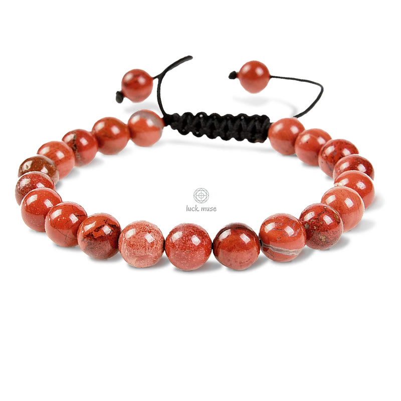 Natural Healing Gemstone Macrame Bracelet - Unisex Adjustable Power Bracelet - Image 16