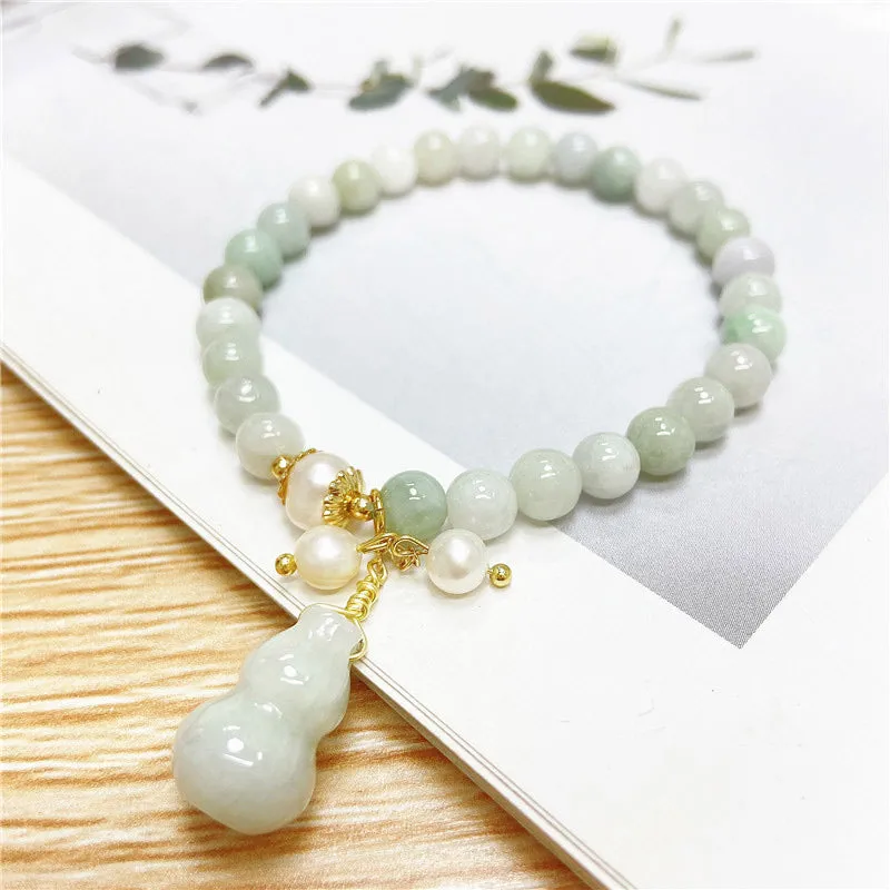 Jade Gourd Blessing Protection Bracelet - Image 2