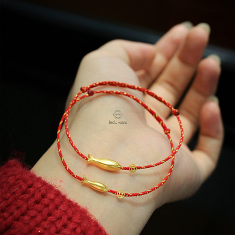 Braided Koi Fish Luck Wealth Bracelet with 14K Gold Plating by Luck Muse Shop - Image 7