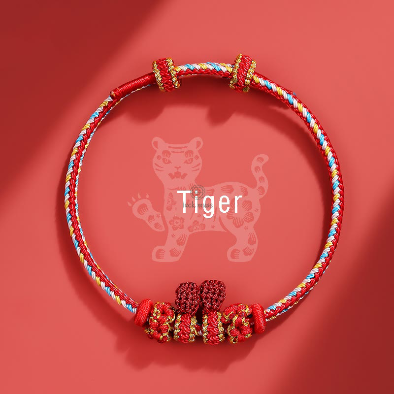 Braided Bracelet: Handmade Year of the Dragon Chinese Zodiac Luck Luck Muse - Image 15