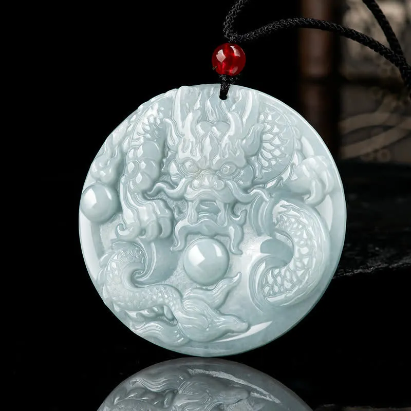 Chinese Zodiac Dragon Jade Success Amulet String Necklace - Limited Time Offer - Image 2