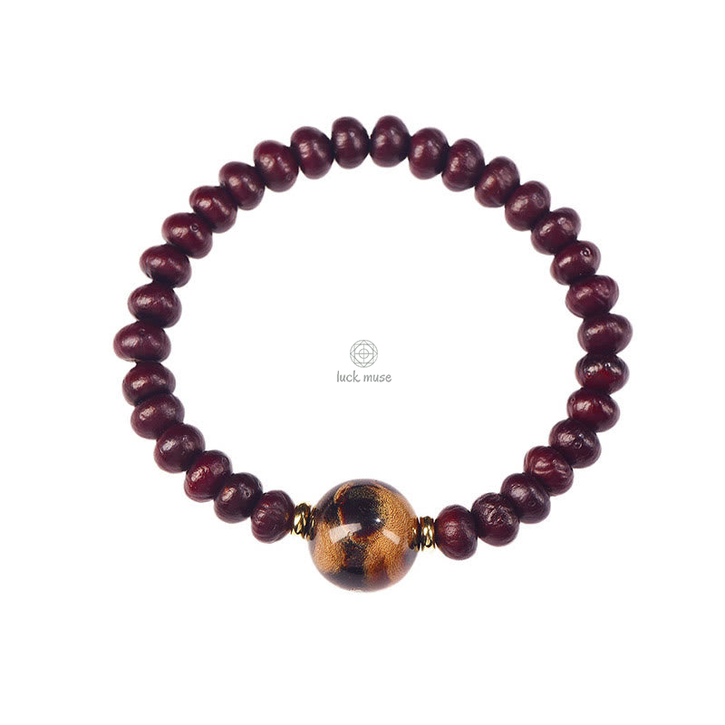 Tibetan Purple Bodhi Seed Harmony Bracelet - Image 9