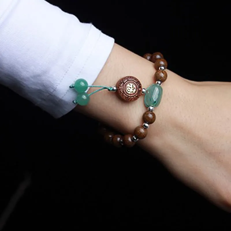 Abelia Biflora Wood Happiness Protection Bracelet by Luck Muse Shop - Image 5