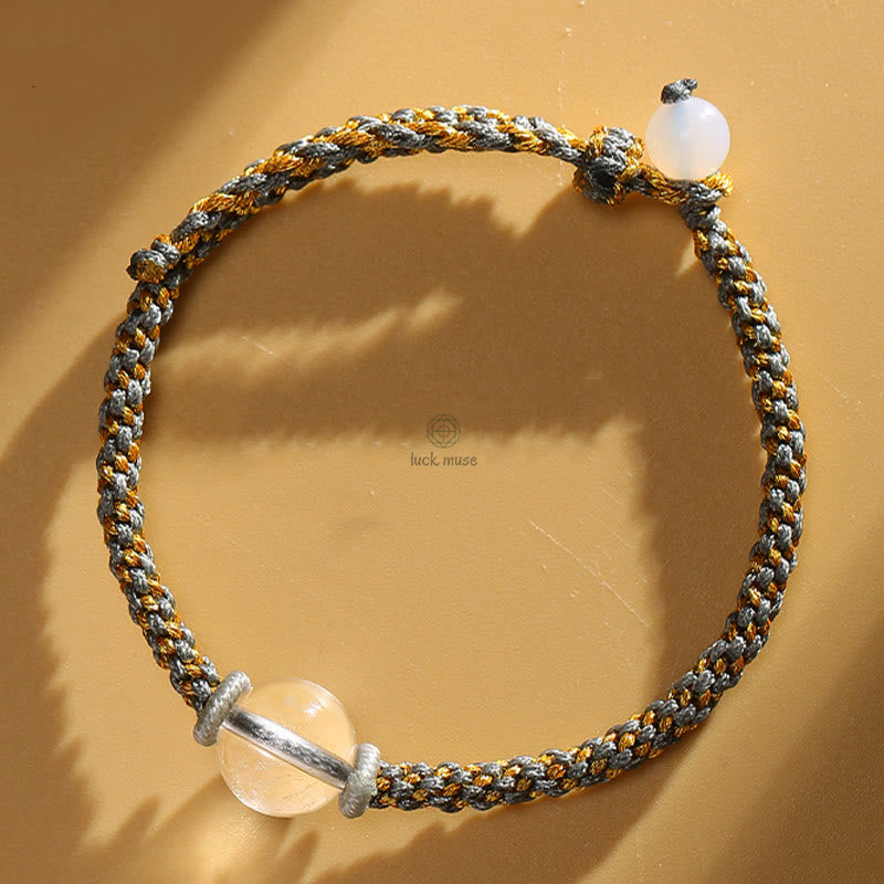 Handmade Natural Stone Bracelet with Red Agate, Amethyst, Rutilated Quartz, Pink Crystal Beads - Image 25