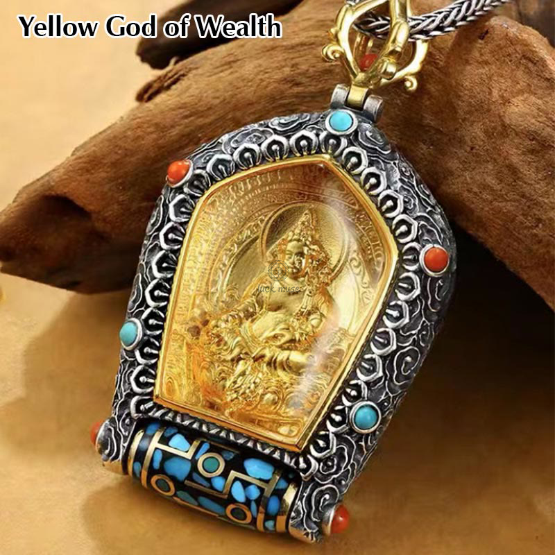Chinese Zodiac Natal Buddha Thangka Prosperity Rotatable Dzi Bead Necklace Pendant from Luck Muse Shop - Image 14