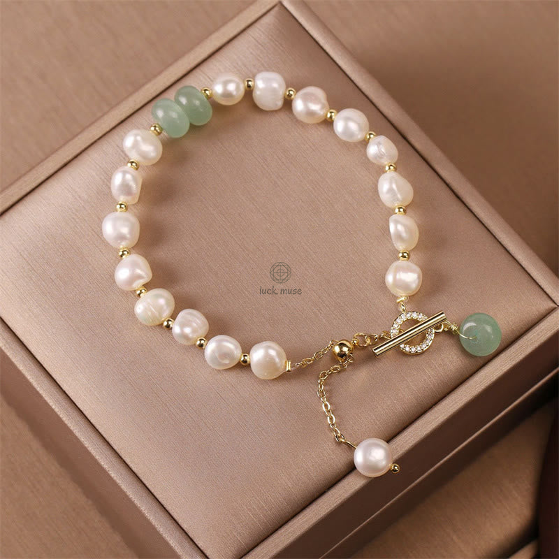 Natural Green Strawberry Quartz Luck Muse Healing Bracelet - Image 10