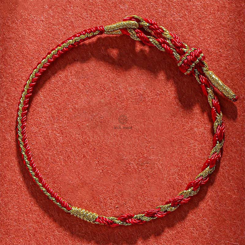 Luck Muse Handmade Chinese Zodiac Protection Bracelet Featuring Rabbit, Rooster, Rat, Horse, and Dragon