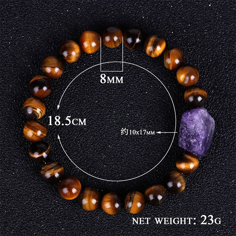 Tibetan Tiger's Eye Stone Protection Bracelet - Luck Muse Shop - Image 4