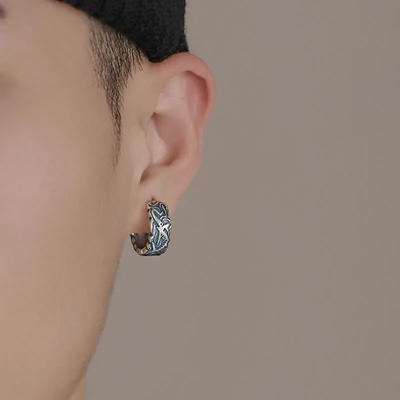 Fish Bone Pattern Wealth Earrings by Luck Muse Shop - Image 4