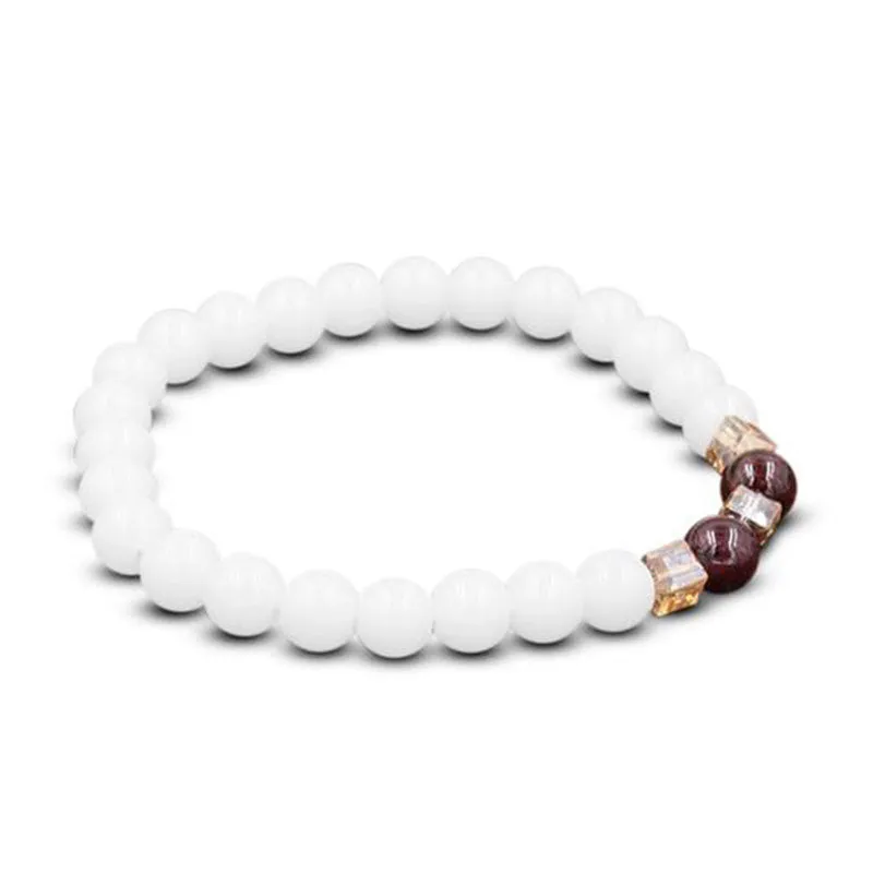 White Jade Luck Muse Protection Bracelet - Image 2