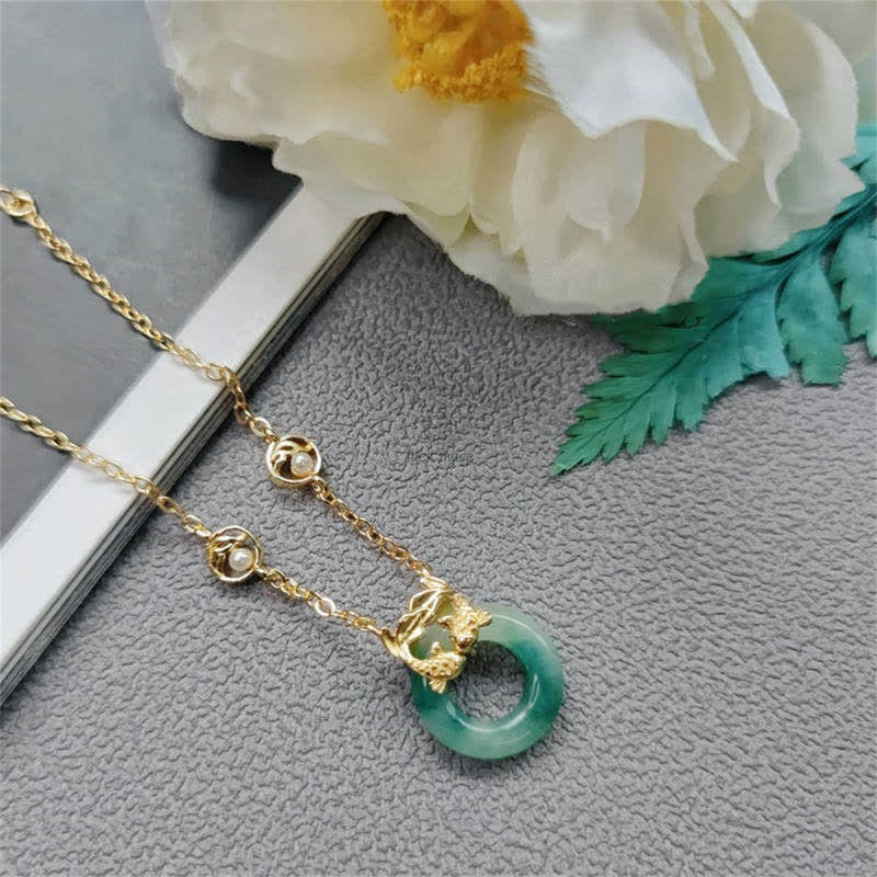 Cyan Jade Koi Fish Healing Bracelet - Image 8