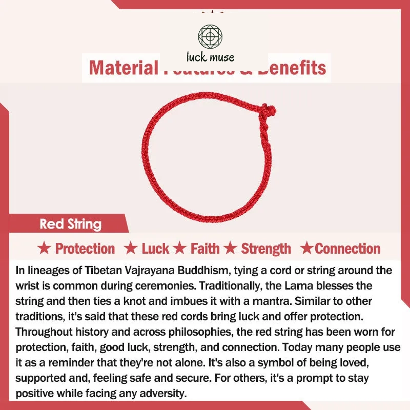 Luck Muse Red String Bracelet for Good Luck - Image 5