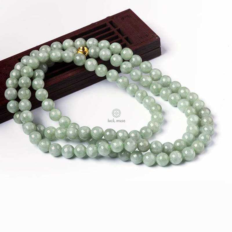 Jade Luck 108 Beads Bracelet Mala Necklace - Image 9
