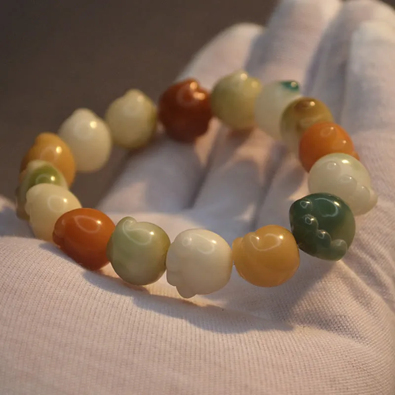 Multilayered Bodhi Seed Cat Paw Harmony Bracelet - Image 5