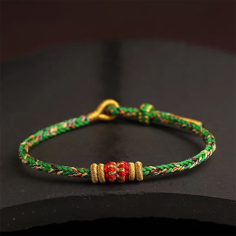 King Kong Knot Luck Bracelet - Handmade Colorful Rope with Luck Muse - Image 14