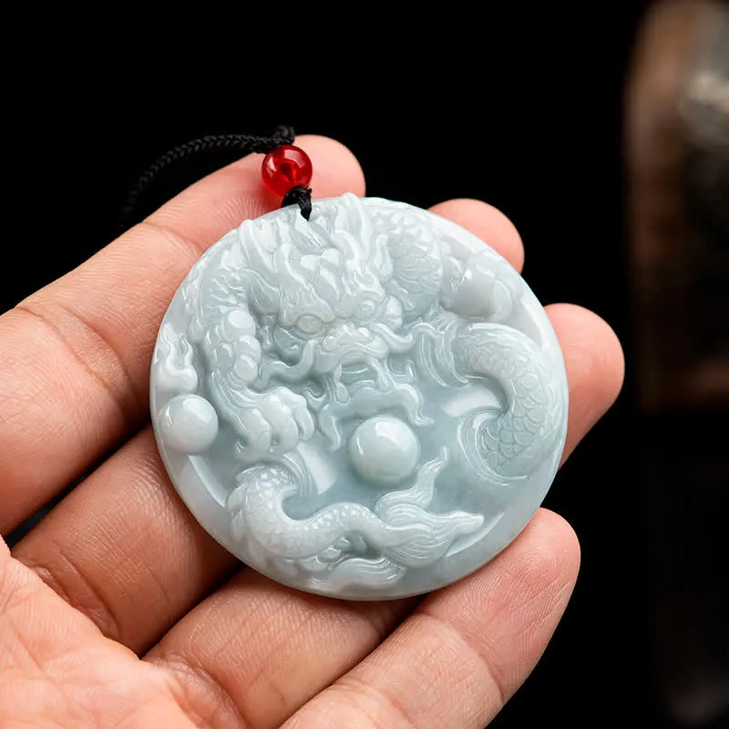 Chinese Zodiac Dragon Jade Success Amulet String Necklace - Limited Time Offer - Image 3