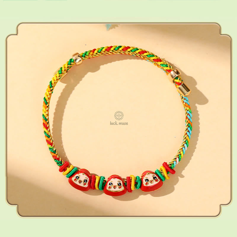 Colorful Zongzi Pattern Luck Muse Bracelet - Handmade Luck Bracelet for Children and Adults - Image 7