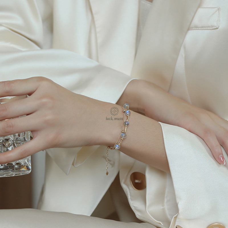 Moonstone Charming Chain Bracelet - Luck Muse Shop - Image 8