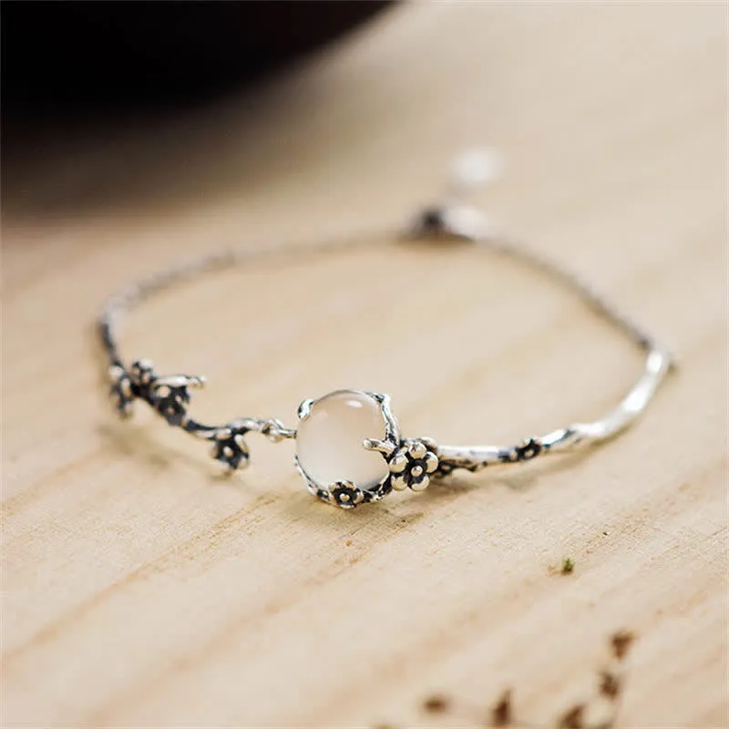 Plum Blossom Chalcedony Bracelet - Image 5