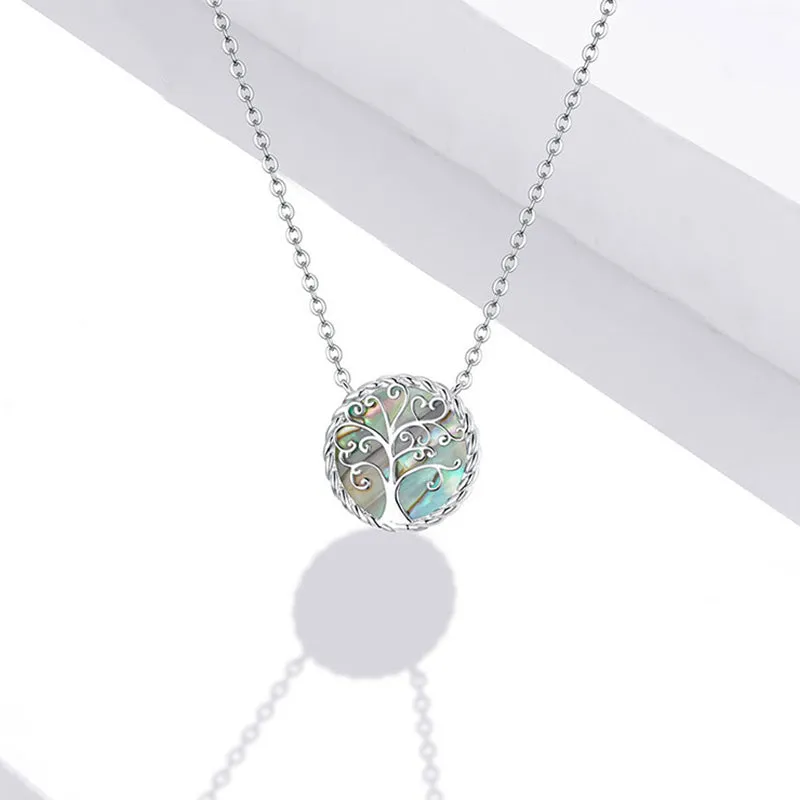 925 Sterling Silver Tree of Life Creation Necklace Pendant - Image 3