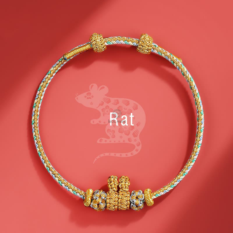 Braided Bracelet: Handmade Year of the Dragon Chinese Zodiac Luck Luck Muse - Image 13