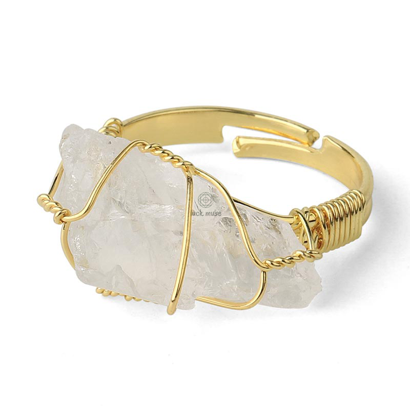 Luck Muse Shop Amethyst Gemstone Adjustable Ring - Image 8